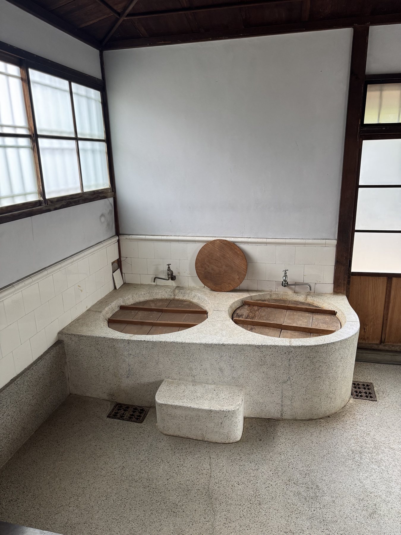 旧田中別邸の五右衛門風呂