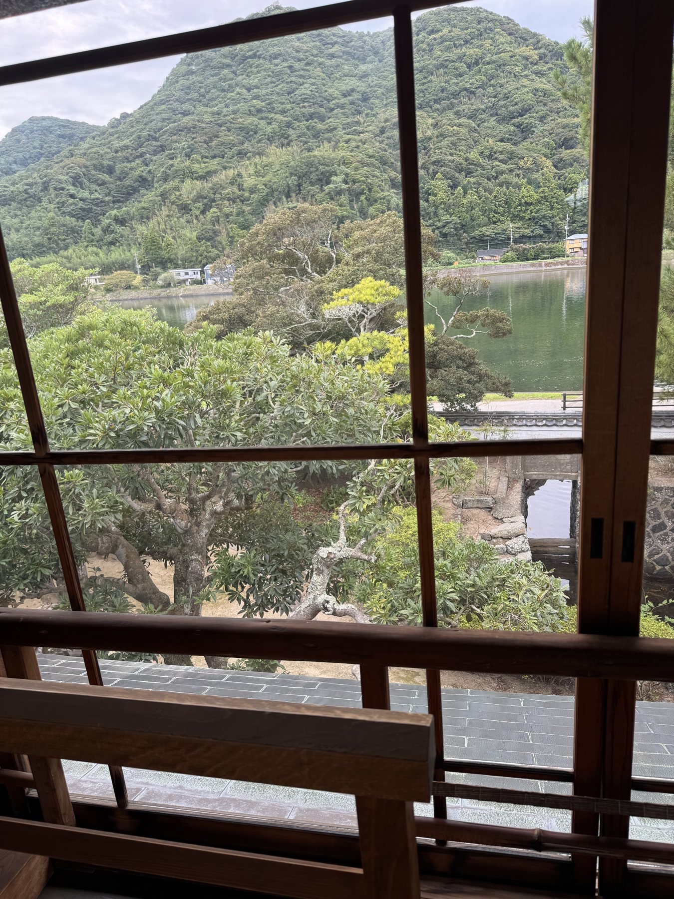 二階窓から望む橋本川